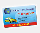 Cartão Clinte VIP da Rádio Táxi Planeta